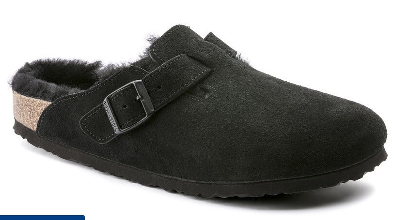 Birkenstock-Men's/Women's-Boston Soft-R560771(Taupe), 660461(Mocha), R660471(Black), R159711(Habana), 1027711(Element Blue),R59461(Blk Lthr)-S22,S24,F24,F25