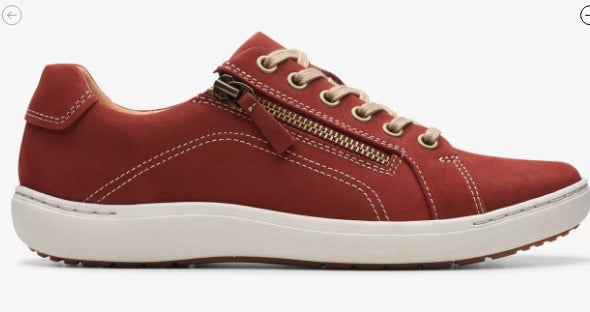 Clark's-Women's-Nalle Lace-26174867, Chestnut Nubuck-26179124, Blk Lthr-F23