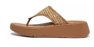 Fit Flop-Women's-F Mode Woven Raffia-Blk(FX-090), Latte Tan/Ivory(FX8-827)-S23