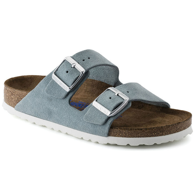 Birkenstock-Women's- Arizona Soft- Taupe suede(951303), Mocha suede(951313),Blue Lthr(1013644),Lite Blue(1016393),Red(1015888),Tobacco Lthr(552813), Grey(552323), Khaki(1019088), Black(551251), Navy(51061)S19,S20,S21,S23