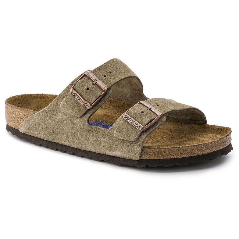 Birkenstock-Women's- Arizona Soft- Taupe suede(951303), Mocha suede(95