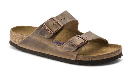 mens birkenstock arizona tobacco brown Soft Natural available in BantryCork Craft Shop Bantry Birkenstock uses sturdy leather with a thickness of 2.8 to 3.2 millimeters as upper material. Arizona Soft Footbed Oiled Leather