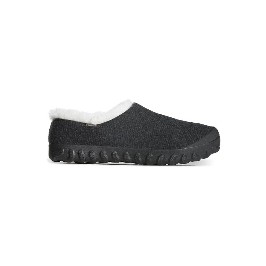 Bogs=Women's- B Moc Slip On Wool - Black ,72107-F18