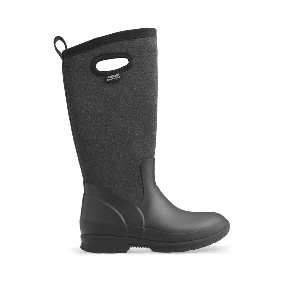 Bogs=Women's- Crandall Melange Tall - Black Multi (72036-009)-Mocha(72553)-F18,F19,F20
