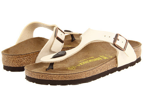 Birkenstock- Gizeh - Pearl White/Antique lace(943871), Mocha(43751),(White-745531),(Silver-43851)-S18,S20,S21,S23,S25