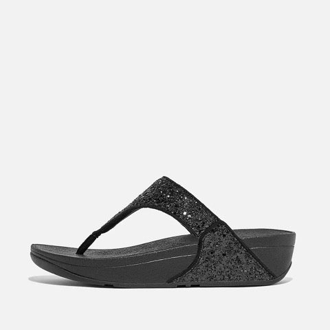 Fit Flop-Lulu Glitter Toe Thong-(XO3-339, Black)-S24